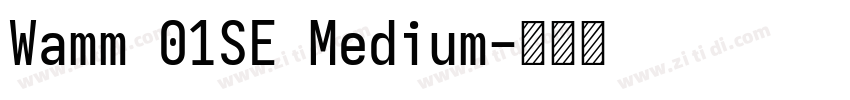 Wamm 01SE Medium字体转换
